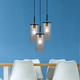 Industrial Cylinder 3 Light Pendant In Black And Brass Finish E27 20W Industrial Cylinder 3 Light Pendant In Black And Brass Finish E27 20W